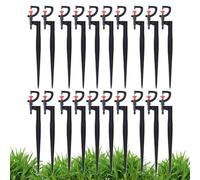 Drip Irrigation Emitters, 20-Pack Lawn Sprinkler Heads, 360 Degree Rotating Nozzles, Agricultural Watering Devices, Efficient Patio and Courtyard Plant Irrigators for Gardens Lawns