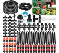 Drip Irrigation Kit, Kit Irrigazione a Goccia Automatica, 50M+15M - Plug & Play con Raccordi Rapidi - Per Giardino, Serra, Orto e Piante - Sistema di Irrigazione Efficiente ed Economico