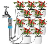 Drip Irrigation System,10-Head Automatic Quick Connect - Drip Irrigation Greenhouse Watering System - Outdoor Yard Lawn Patio Greenhouse Landscape Potted Plant Flower Grass Gardening