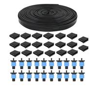 Drip Irrigation System - Adjustable Flow Kit | Pe Abs Drips Tool - Automatic Water Drip Irrigation System for Balcony Backyard Orchard Farming Hydroponic Flower Beds and Efficient Watering