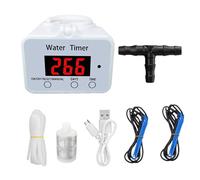 Drip Irrigation System, Smart Programmable Auto Watering Kit, Ricaricabile Timer Waterer with Adjustable Flow, Efficient Plant Solution for Indoor Plants, Outdoor Gardens, 15.4/15.3/7.2 Inches