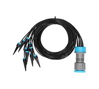 Drip Irrigation System with 10 Water Drippers | Automatic Flower Watering Device for Garden/Farming/Potted Plants | ABS & PP Material, 1.6m Tube Length