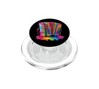 Drip-Paint Fisarmonicista Accordion suonatore d fisarmonica PopSockets PopGrip per MagSafe