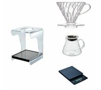 Drip station per caffè Hario V60 & dripper & range server & scala