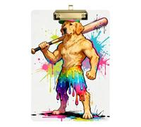 Drip-Style Golden Retriever Baseball Player A4 Medical Appunti foro standard per classe 5th Grade Essentials per insegnanti Dimensioni 9 x 12