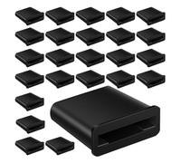 Drip Tape Kit, Irrigation End Cap, Connector Fittings, Leak-Proof Closure Design, resistente ai raggi UV, 5/8inc, 25 pezzi, Black for Greenhouse, Garden, Landscape, Vegetables