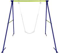 Dripex Altalena per Bambini, in metallo, fino a 200 kg, stabile e resistente, per esterni, giardino, altalena per bambinis,cala da arrampicata (singola 163x160x180cm)