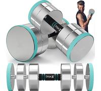 Dripex Coppia di manubri, Set di Manubri, 10kg Coppia, 15 kg Coppia, 20kg Coppia, 30kg coppia Pesi Manubri Palestra Regolabili Acciaio (2 x 15KG)