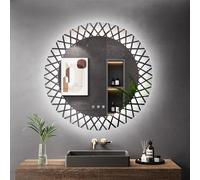 Dripex Specchio Bagno LED 70 cm Specchio Rotondo da Trucco con Luce Anti Nebbia 3 Temperature Colore e Dimmerabile Specchio da Parete Moderno Decorativo con retroilluminato