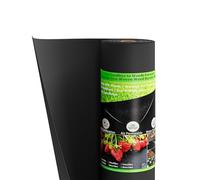 Dripex Telo Pacciamatura 1mx25m con 50 Picchetti, 100g/m² Telo Anti Erbacce per Orto, Giardino, Permeabile all'Acqu, Stabilizzazione UV, Barriera per Erbaccia