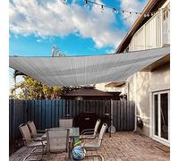 Dripex Tenda da Sole per Esterno, 2X3M Vela Ombreggiante, Tenda a Vela Rettangolare Protezione Anti Raggi UV e Impermeabile, Telo Parasole per Giardino, Terrazzo, Patio, Cortile e Prato (Grigio)