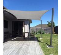 Dripex Tenda da Sole per Esterno, 3X3M Vela Ombreggiante, Tenda a Vela Rettangolare Protezione Anti Raggi UV e Impermeabile, Telo Parasole per Giardino, Terrazzo, Patio, Cortile e Prato (Grigio)