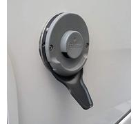 DRIPGUIDE Beccuccio per scarico condensa | Da applicare sulla copertura del camino di scarico | Accessori per camino di scarico del riscaldamento su camper e roulotte (colore nero, DRIPGUIDE Truma XL)