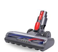 Dripl Spazzola per aspirapolvere Dyson V7/V8/V10/V11/V15, bocchetta per pavimento con 5 luci a LED e azionamento diretto per pavimenti duri, inserto Dyson con giunto girevole flessibile e spazzola