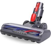 Dripl Spazzola per aspirapolvere Dyson V7/V8/V10/V11/V15, bocchetta per pavimento con 5 luci LED e azionamento diretto per pavimenti duri, inserto Dyson con giunto girevole flessibile e rullo