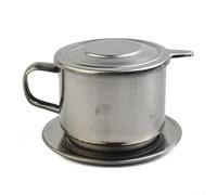 Dripper per caffè vietnamita in acciaio inossidabile per un'autentica esperienza di infusione a goccia, design compatto, supporta opzioni di capacità da 50 ml e 100 ml (50 ml)