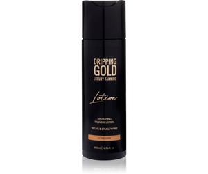 Dripping Gold Luxury Tanning Lotion latte autoabbronzante idratante per abbronzatura intensa colore Ultra Dark 200 ml