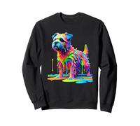 Dripping Paint Art Border Terrier Border Terriers Felpa