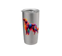 Dripping Paint Art Irish Setter Bicchiere termico in acciaio inox doppia parete