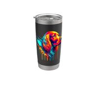 Dripping Paint Art Irish Setter Bicchiere termico in acciaio inox doppia parete