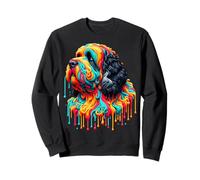 Dripping Paint Art Portuguese Water Dog Portie Felpa