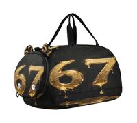 Dripping Style Golf 67 Bambini Carino Borsa da Palestra con Scomparto Scarpe Grande Capacità Pernottamento Weekender Carry On Borsa da Viaggio per Viaggi, Sport, Fitness & Allenamento bolsas de viaje