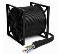 Dripstone 152,4 m CAT6 FTP schermato Direct Burial solido rame cavo Ethernet 23 AWG Cmx impermeabile in HDPE isolato Fluke testato 550 MHz
