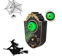 DriSubt Decorazione per Halloween, Campanello Luce con Un Occhio, Raccapricciante Creativo Unico Bulbo Oculare Porta Decorazione Campanello (Black)