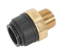 Dritto Adattatore 28mm x 1 " Bspt Ottone (John Ospite Speedfit - MM012808N) -