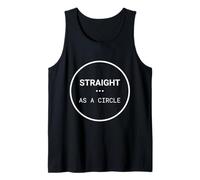 Dritto Come Un Cerchio Umoristico LGBT Pride Canotta