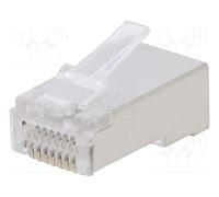 dritto Connettore: RJ45 spina schermate,passante 8p8c Cat: 6
