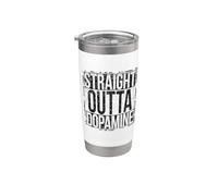 Dritto dopamina in stile grungy Bicchiere termico in acciaio inox doppia parete