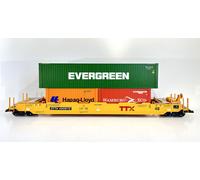 Dritto È Arrivato USA Trains Intermodal Vagone per Container Con 3 R17145