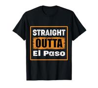 Dritto Fuori El Paso Texas USA Retro Distressed Vintage Maglietta
