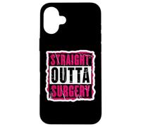 Dritto Outta Chirurgia Paziente Medico Chirurgo Ragazze Donne Custodia per iPhone 16 Plus