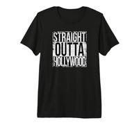 Dritto Outta Hollywood Grungy Stile Maglietta Premium