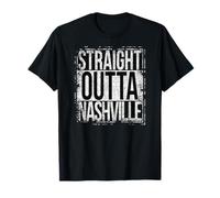 Dritto Outta Nashville Grungy Sguardo Maglietta