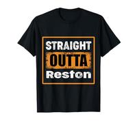 Dritto Outta Reston Virginia USA Retro Distressed Vintage Maglietta