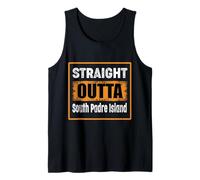 Dritto Sud Padre Island Texas USA Retro Vintage Canotta