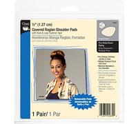 Dritz 1/2" Coperto Raglan W/Hook And Loop Tape Shoulder Pads-Beige, Polyfoam, Naturale