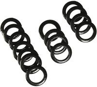 Dritz 1-9/16" Curtain Grommets, Black Occhielli per Tende, Diametro Interno 4,5 cm, in plastica, Confezione da 8, Colore: Nero Rotondo, Metallo, Texture Nera, 1-9/16 in