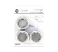 Dritz 1-9/16" Curtain Grommets, Pewter Occhielli per Tende in plastica, Diametro Interno 1-9/40,6 cm, 8/Pkg-Peltro, Metallo, Ciascuno, 8 unità
