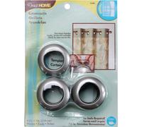 Dritz 1" Curtain Grommets, Pewter Occhielli per Tende, Diametro Interno 2,5 cm, in plastica, Confezione da 8, Peltro