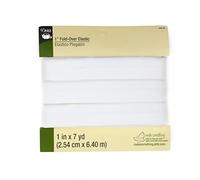Dritz 1 x 7 m Chiusura a Elastico, Colore: Bianco