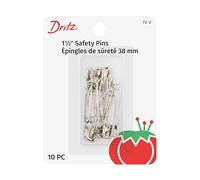 Dritz 10-Piece Safety Pins, Size 2, Nickel Finish by Dritz