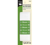 Dritz 9308 W Non-Roll Elastic, White, 1 - 1/10,2 cm