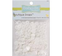 Dritz Babyville Boutique-Bottoni, Colore: Bianco, 60 Pezzi
