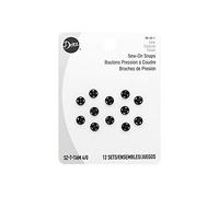 Dritz Bottoni a pressione da cucire, nero, taglia 4/0