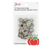 Dritz-Bottoni Automatici in Ottone, a 5/8 ", 7/Pkg-Nickel