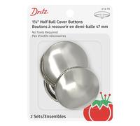 Dritz - Bottoni di Copertura a Mezza Sfera, Misura 75 1-7/8 Pollici, 2 Pezzi, Multicolore, 2,86 x 9,28 x 14,31 cm